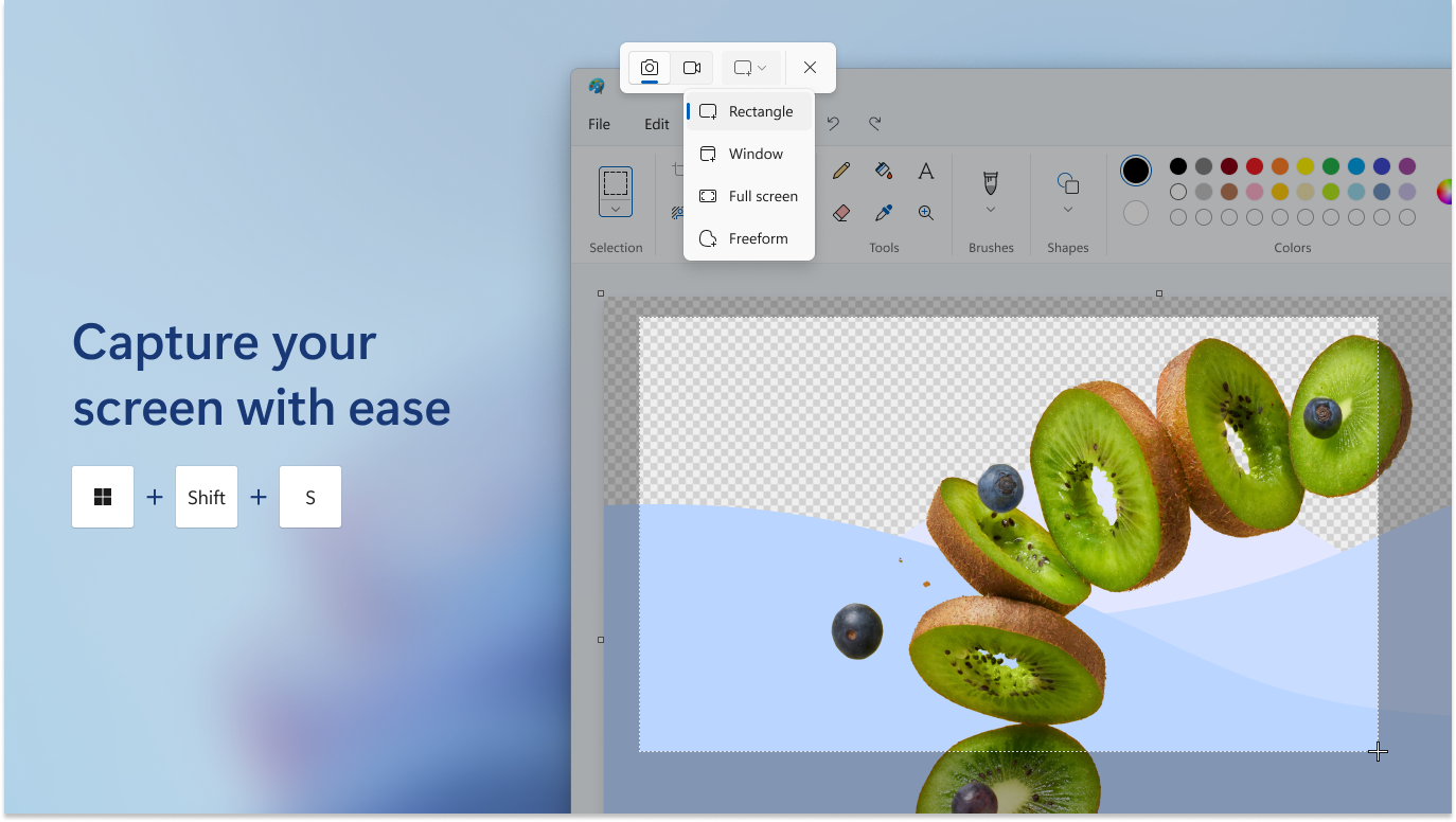 Snipping Tool capture modes